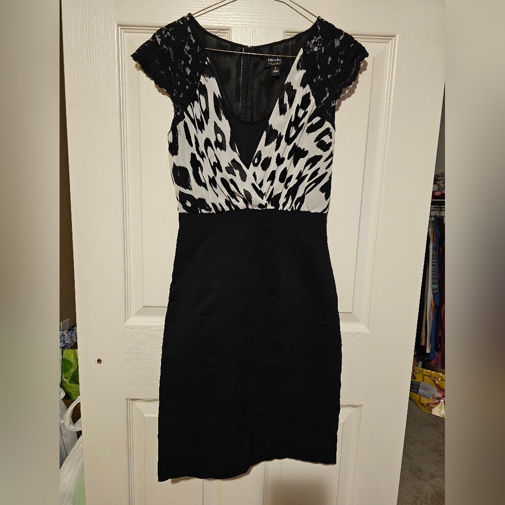 Black & White Nicole by Nicole Miller Dress sz 4